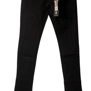 Doctrine Superstack Jet Black Mens Jeans Size 34